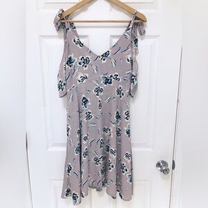 ASTR The Label Cold Shoulder Dress Tie Shoulder Strap size M